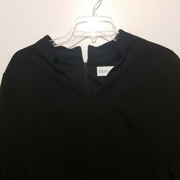 NEW WOMENS. MIKHAIL AGHAL BLACK DRESS SIZE 6 - Picture 5 of 8